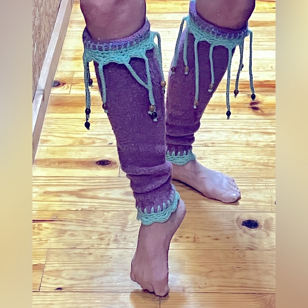 Boho UPCYCLED Leg Warmers